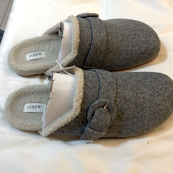 J.Crew Cream Fleece Slippers - Picture 2 of 7